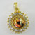 Guru Gobind Singh Starred Round Pendant with 22 Inch Necklace