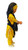 Large Sikh Singh Toy Doll - Yellow