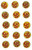 Clear Glitter Aum stickers - Sheet of 15