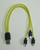 Short Yellow USB 2.0 Phone Charging Cable