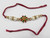Red Thread Jewel Flower Rakhi Bracelet