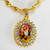 Guru Nanak Sunburst Oval Necklace