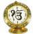 Ek Onkar Symbol Clock with Cyan Stones