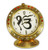 Ek Onkar Symbol Clock with Red Stones