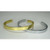 Open Embossed Kara Bracelet with Khanda Silver or Gold Color