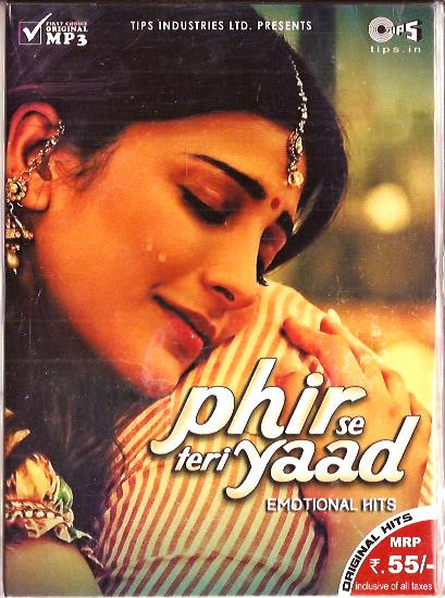 Phir Se Teri Yaad Emotional Hits  MP3 CD 35Songs
