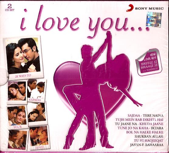 I Love You 2 CDs - 26 Bollywood Romantic Songs  Export Pack