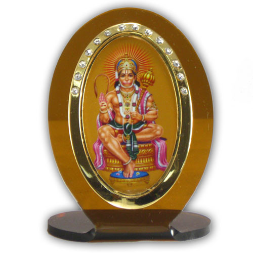 Hanuman Religious Icon Oval