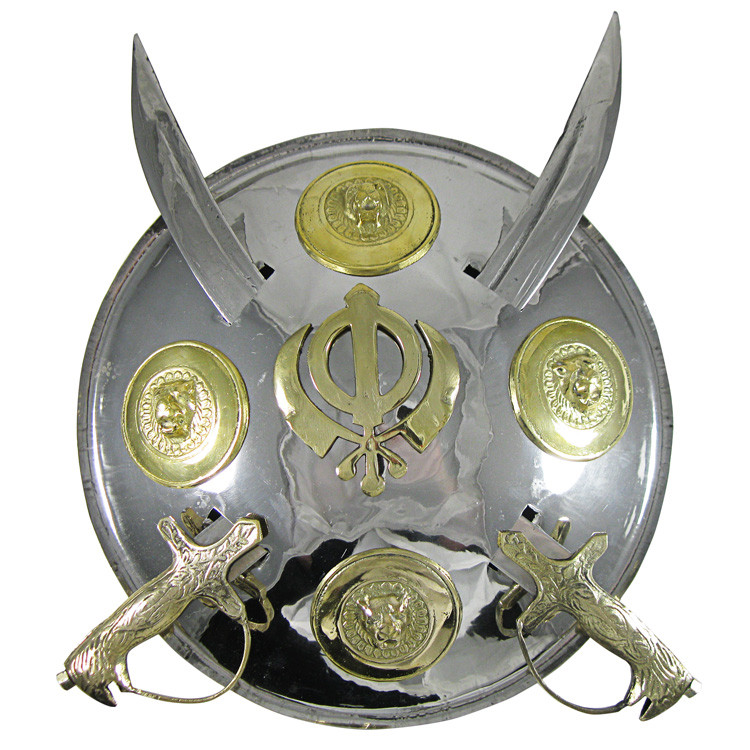 Large Kirpan Khanda Shield Wall Decoration