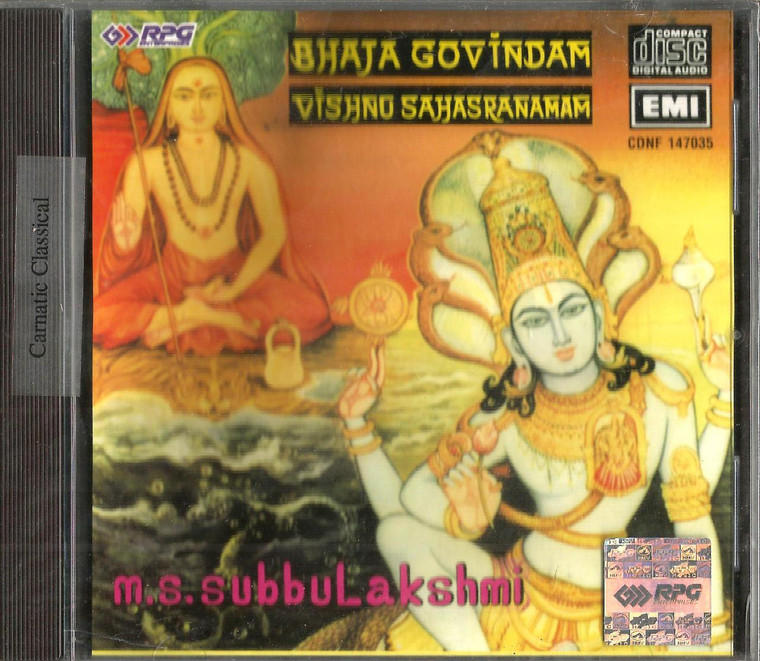 Bhajagovindam / Vishnu Sahasranaman / M.S. Subbulakshmi / Carnatic Classical / CD / 1992
