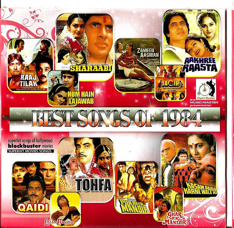 India Bollywood Music Best Songs of 1984- Crystal Clear Recordings 100 Vary Nice Songs/ MP 3