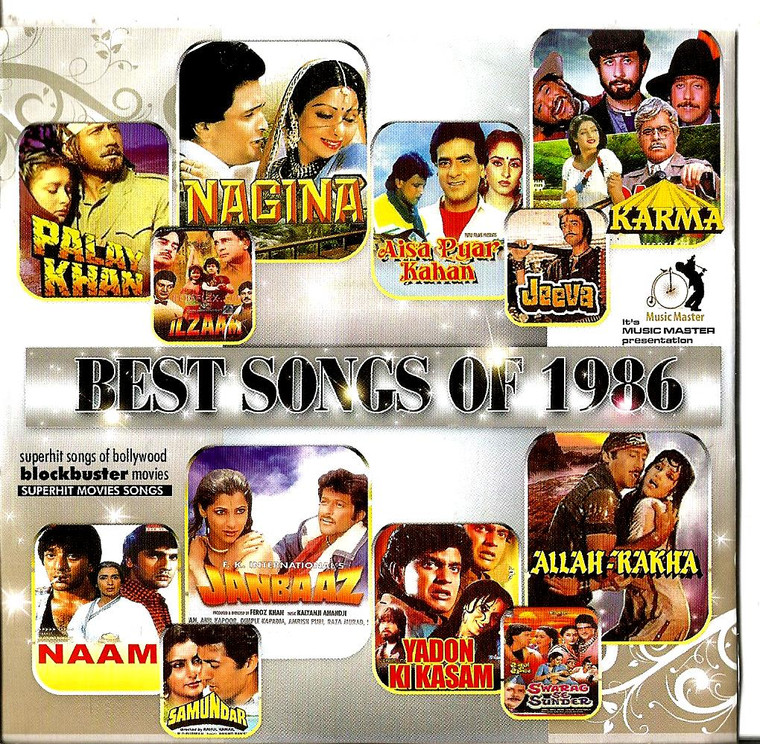 India Bollywood Music Best Songs of 1986- Crystal Clear Recordings 100 Vary Nice Songs/ MP 3