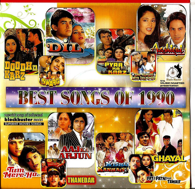 India Bollywood Music Best Songs of 1990- Crystal Clear Recordings 100 Vary Nice Songs/ MP 3
