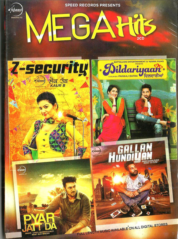 Mega Hits Z-Security,Dildariyaan,Gallan Hundiyan,Pyar Jatt Da / 2 CD SET