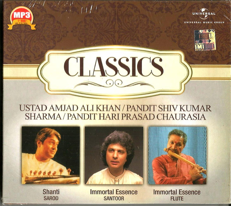 Classics-Ustad Amjad Ali Khan / Pandit Shiv Kumar Sharma / Pandit Hari Prasad Chaurasia /  MP 3