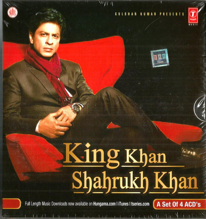 King Khan Shahrukh Khan A Set Of 4 CD Bollywood Hindi Movie Songs Collection