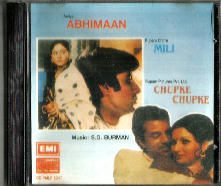 Abhiman /  Mili /  Chupke Chupke  /  3 IN 1 / Made In  UK 