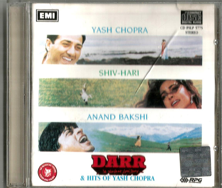 Darr And Hits Of Yash Chopra CD 1993 / EMI Made In UK