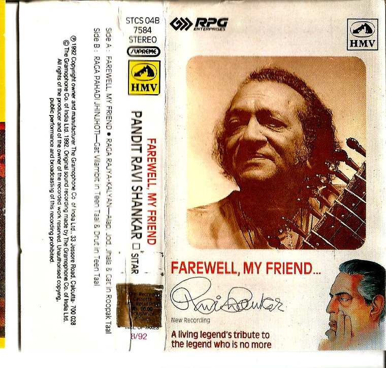 Ravi Shankar Farewell,My Friend / HMV