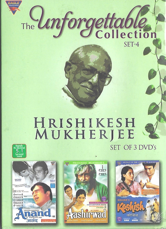 Hrishikesh Mukherjee-Anand,Aashirwad,Koshish (3 DVD SET) Set 4