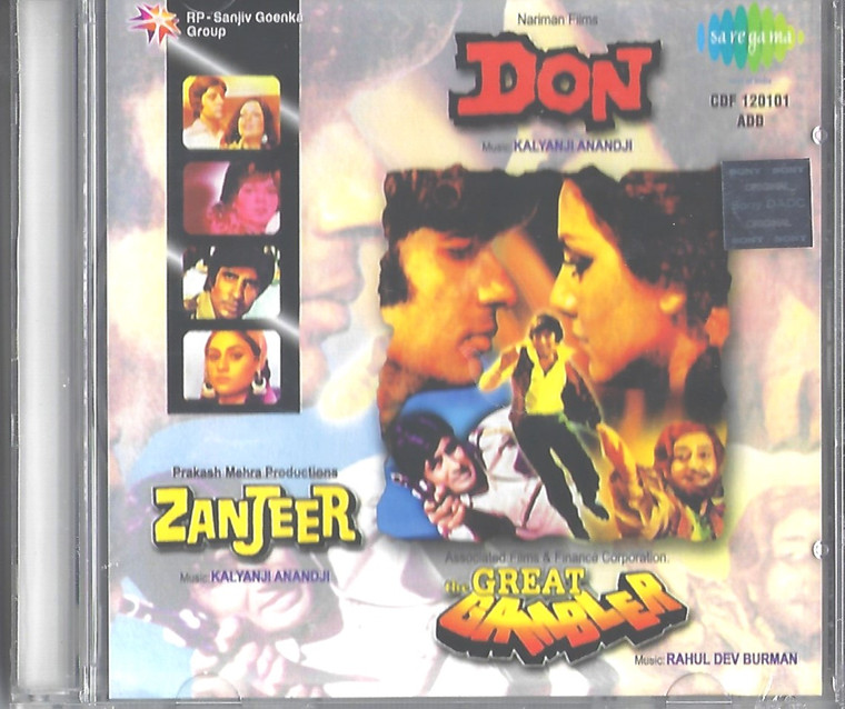Don / Zanjeer / The Great Gambler /3 IN 1/Sony Bollywood R D Burman Kalyanji