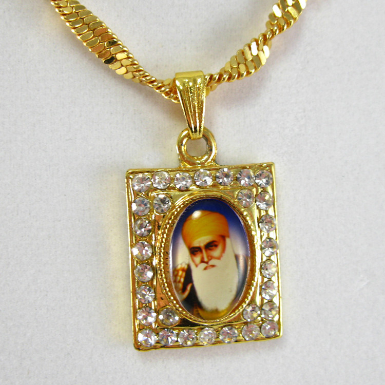 Guru Nanak Rectangle Necklace