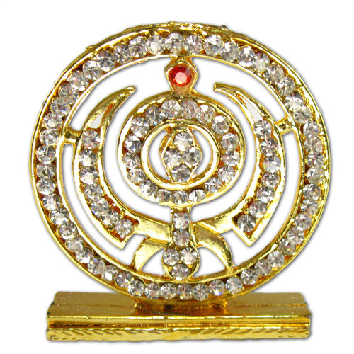Large Jeweled Khanda in Circle