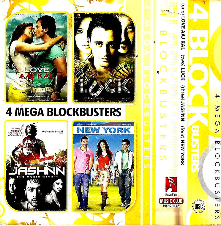 4 Mega Blockbusters / Love Aaj Kal,Luck,Jashnn,New York