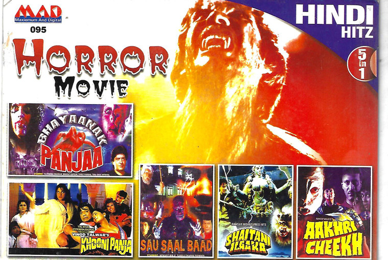HORROR-Bhayaanak Panjaa,Khooni Panja,Sau Saal Baad,Shaitani Ilaaka,Aakhri Cheekh ( 5 IN 1)