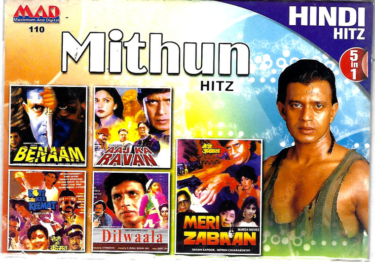 Mithun Hitz-Benaam,Aaj Ka Ravan,Roti Ke Keemat,Dilwaala,Meri Zabaan ( 5 IN 1 )