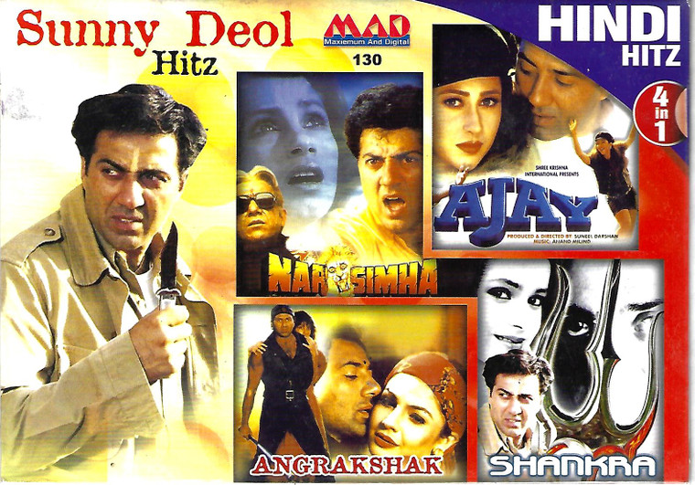 Sunny Deol Hitz-Narsimha,Angrakshak,Ajay,Shankra ( 4 IN 1 )