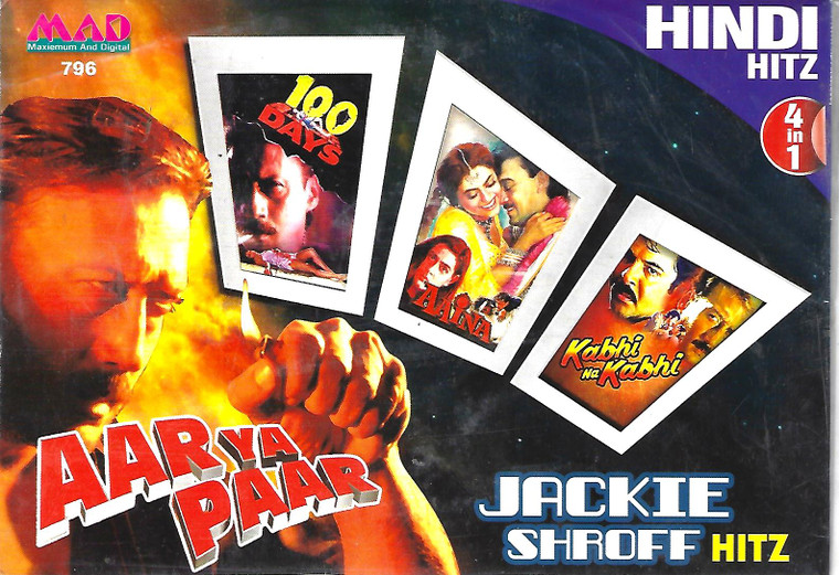 Jachie Shroff Hitz-Aar Ya Paar,100 Days,Aaina,Kabhi Ka Kabhi  ( 4 IN 1 )