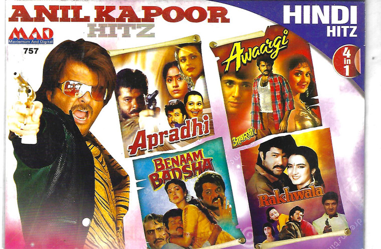 Anil Kapoor hitz-Apradhi,Benaam Badsha,Rakhwala,Awaargi ( 4 IN 1 )
