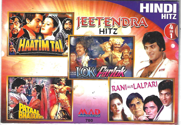Jeetendra Hitz-Haatimtai,Lok Parlok,Pataal Bhairavi,Rani Aur Lalpari(4 IN 1 )