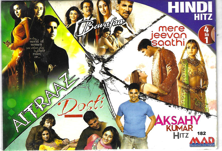 Akshay Kumar Hitz-Aitraaz,Dosti,Mere Jeevan Saathi,Bewafaa (  4 IN1 )