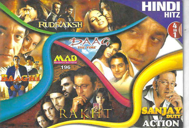Sanjay Dutt Hit-Rudraksh,Daag,Rakht,Baaghi (  4 IN 1   )