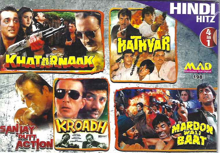 Sanjay Dutt Hit-Khatarnaak,Hathyar,Kroadh,Mardon Wali Baat  (  4 IN 1   )
