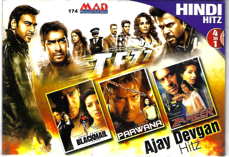 Ajay Devgan Hit-Blackmail,Parwana,Zameer,Tezz ( 4 IN 1 )