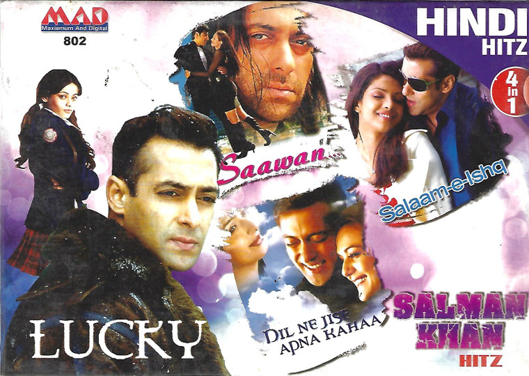  Salman Khan Hitz-Lucky,Dil Ne Jise Apna Kahaa,Saawan ( 4 IN 1)