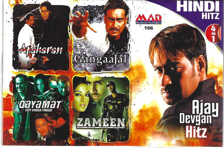 Ajay Devgan Hit-Apaharan,Gangaajal,Zameen,Qayamat ( 4 IN 1 )