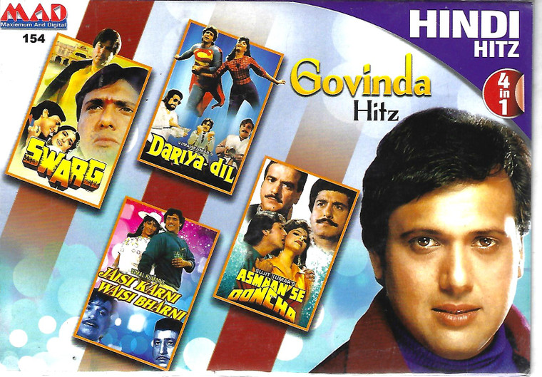 Govinda Hitz-Swarg,Dariya Dil,Jaisi Karni Waisi Bharni , Asmaan Se Ooncha  ( 4 IN 1) 