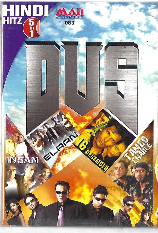 Dus,Elaan, December,Tango Charle (  5 IN 1 )