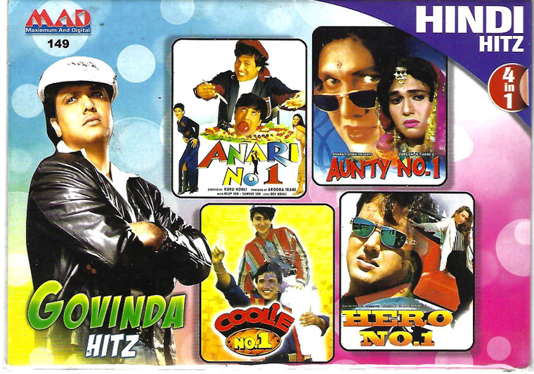 Govinda Hitz-Anari No.1,Aunti No.1,Coolie No.1,Hero No.1 ( 4 IN 1 )