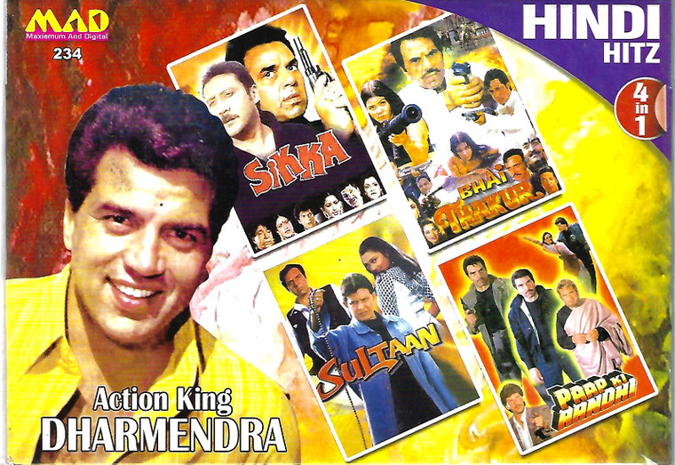 Dharmendra Hitz-Sikka,Sultaan,Bhai Thakur,Paap Ki Aandhi ( 4 IN 1 )