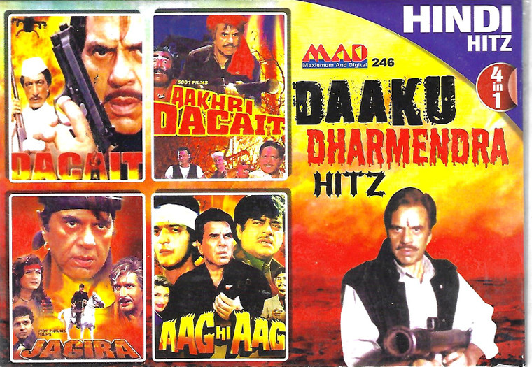 Daaku Dharmendra Hitz-Dacait , Aakhri Dacait,Aag Hi Aag,Jagira ( 4 IN 1 )