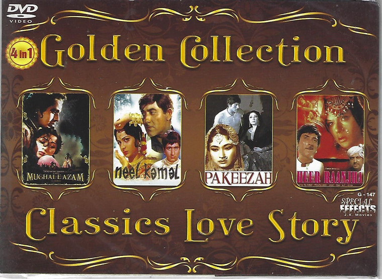 Golden Moments Love Story-Mughale E Azam, Neel Kamal,Pakeezah,Heer Raanjha( 4 IN 1 )