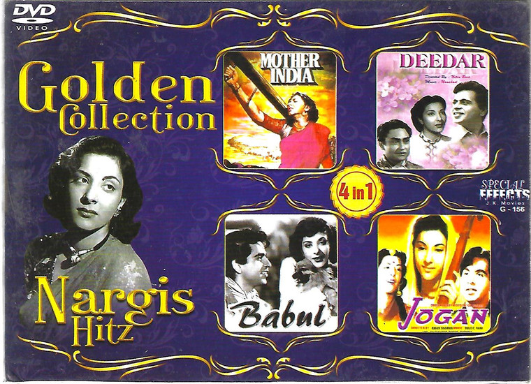 Golden Collection Nargis-Mother India,Deedar,Babul,Jogan ( 4 IN 1 )