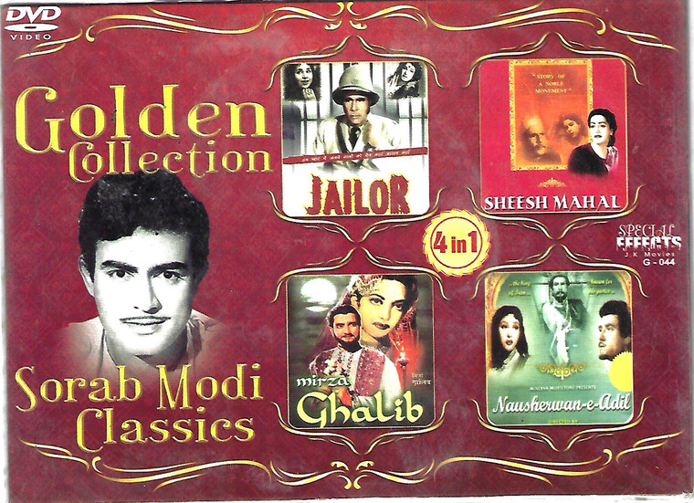 Golden Collection Sorab Modi-Jailor,Sheesh Mahal,Mirza Ghalib,Naushewan E Adil  (4 IN 1 )