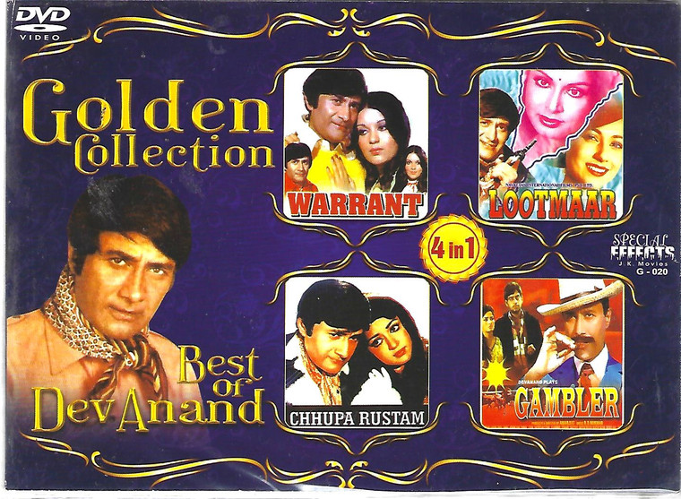 Golden Collection Rajesh Khanna-Warrant,Lootmaar,Chhupa Rustam, Gambler (4 IN 1 )