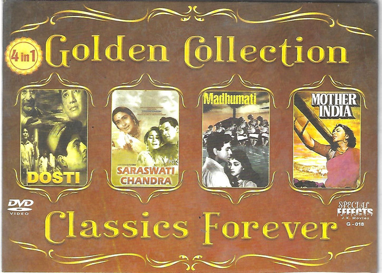 Golden Collection Classics-Dosti,Saraswati Chandra,Madhumati,Mother India (4 IN 1 )